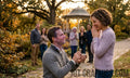 Engagement Photo of Man and Woman in park JG